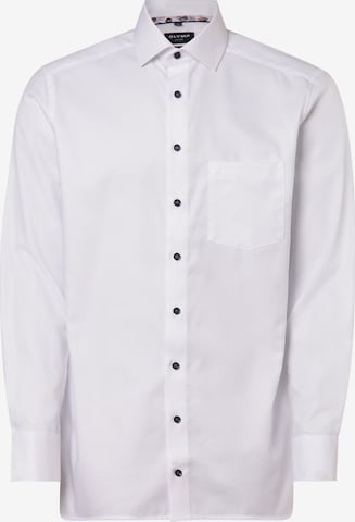 OLYMP Regular fit Zakelijk overhemd in Wit: voorkant