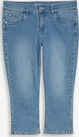 mėlyna TOM TAILOR DENIM Prigludęs Džinsai: priekis