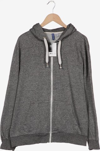 H&M Sweatshirt & Zip-Up Hoodie in XL in Grey: front