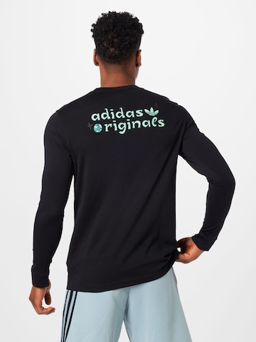 ADIDAS ORIGINALS Sweatshirt 'Q1 LS' in Zwart