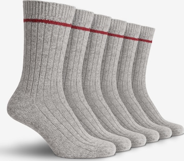 Chaussettes 'Norwegians Noorse Sokken' Sukats en gris : devant