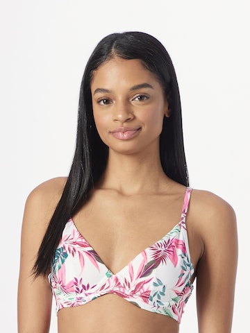 Hunkemöller - Triangular Top de biquíni 'Cuba' em branco: frente