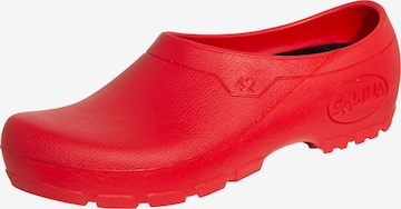 SALIHA Clogs in Rot: Vorderseite