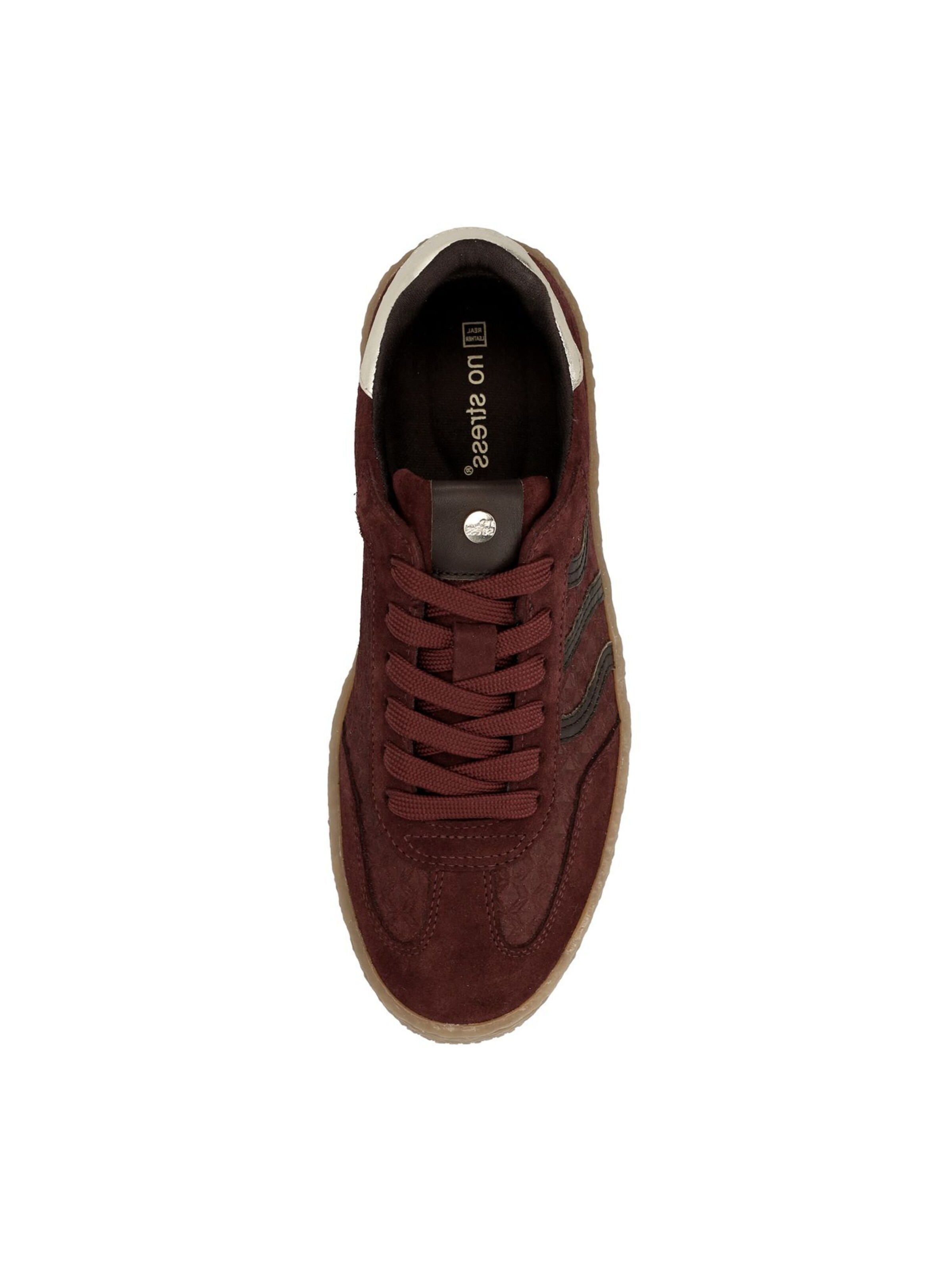 Baskets basses no stress en rouge