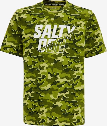 Tricou de la WE Fashion pe verde: față