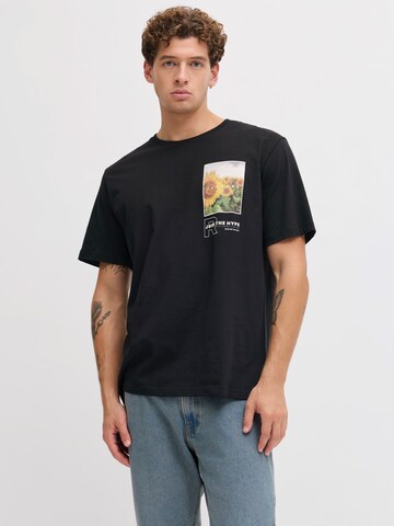 JJ Rebel Majica 'JREBOSCAR' | črna barva: sprednja stran