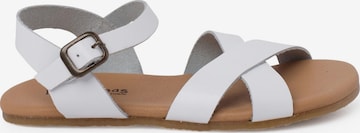 Pisamonas Sandale in Weiß: Vorderseite