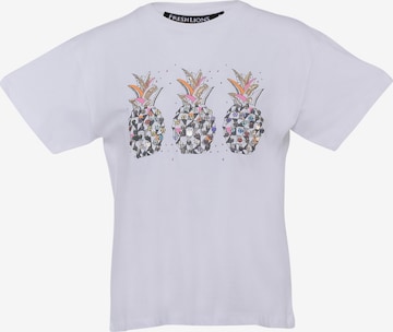 T-shirt 'Ananas' FRESHLIONS en blanc : devant
