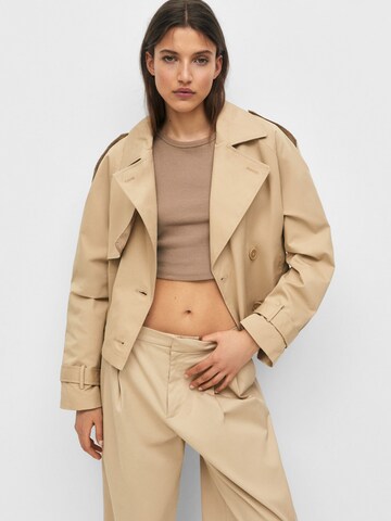 Veste mi-saison Pull&Bear en beige : devant