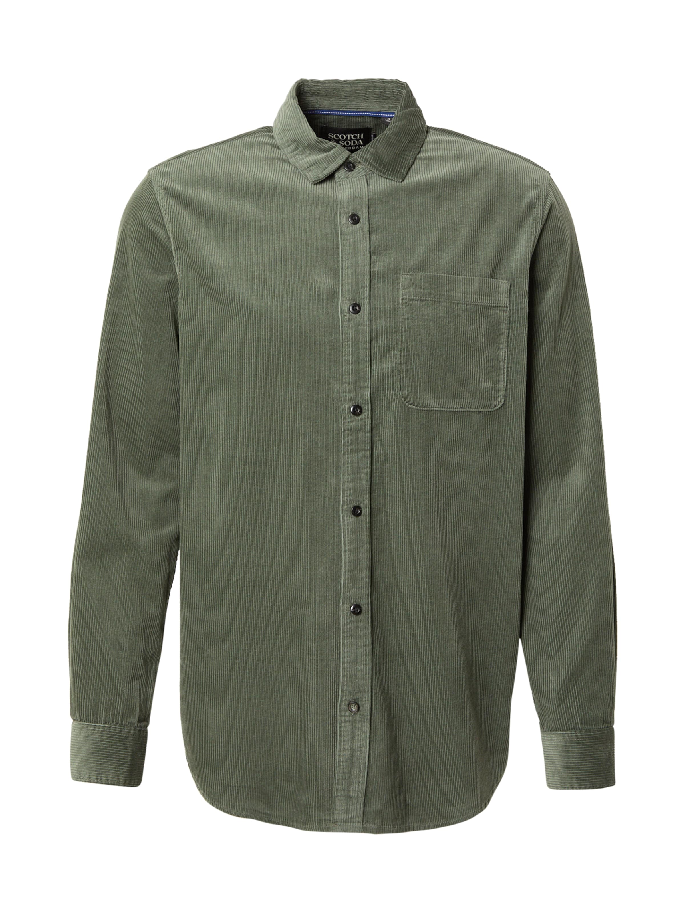 SCOTCH & SODA Rovný strih Košeľa - Zelená: predná strana