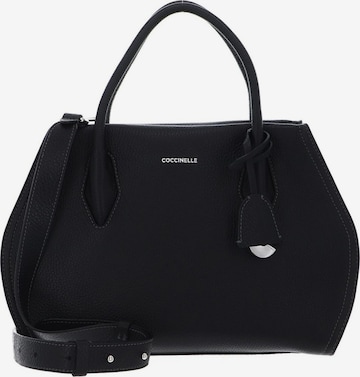Coccinelle Handtas 'Coccinelle Lord leather crossbody bag' in Zwart: voorkant