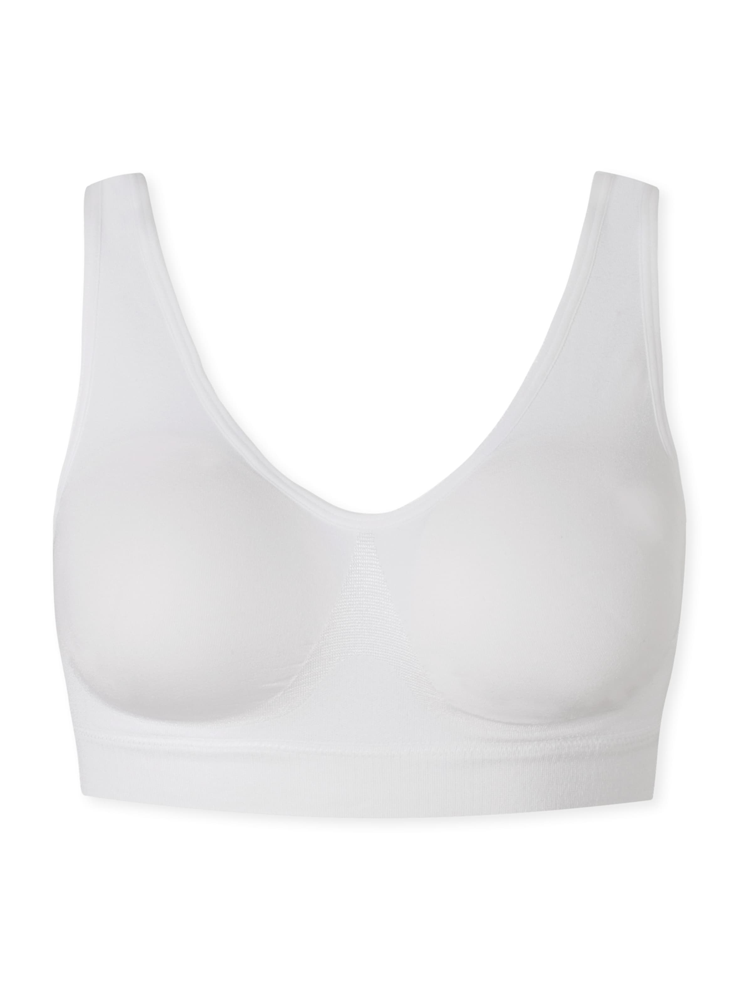 Bustier Soutien-gorge 'Casual Seamless' SCHIESSER en blanc : devant