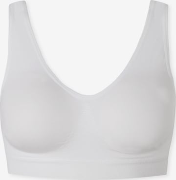 SCHIESSER Bustier BH ' Casual Seamless ' in Wit: voorkant