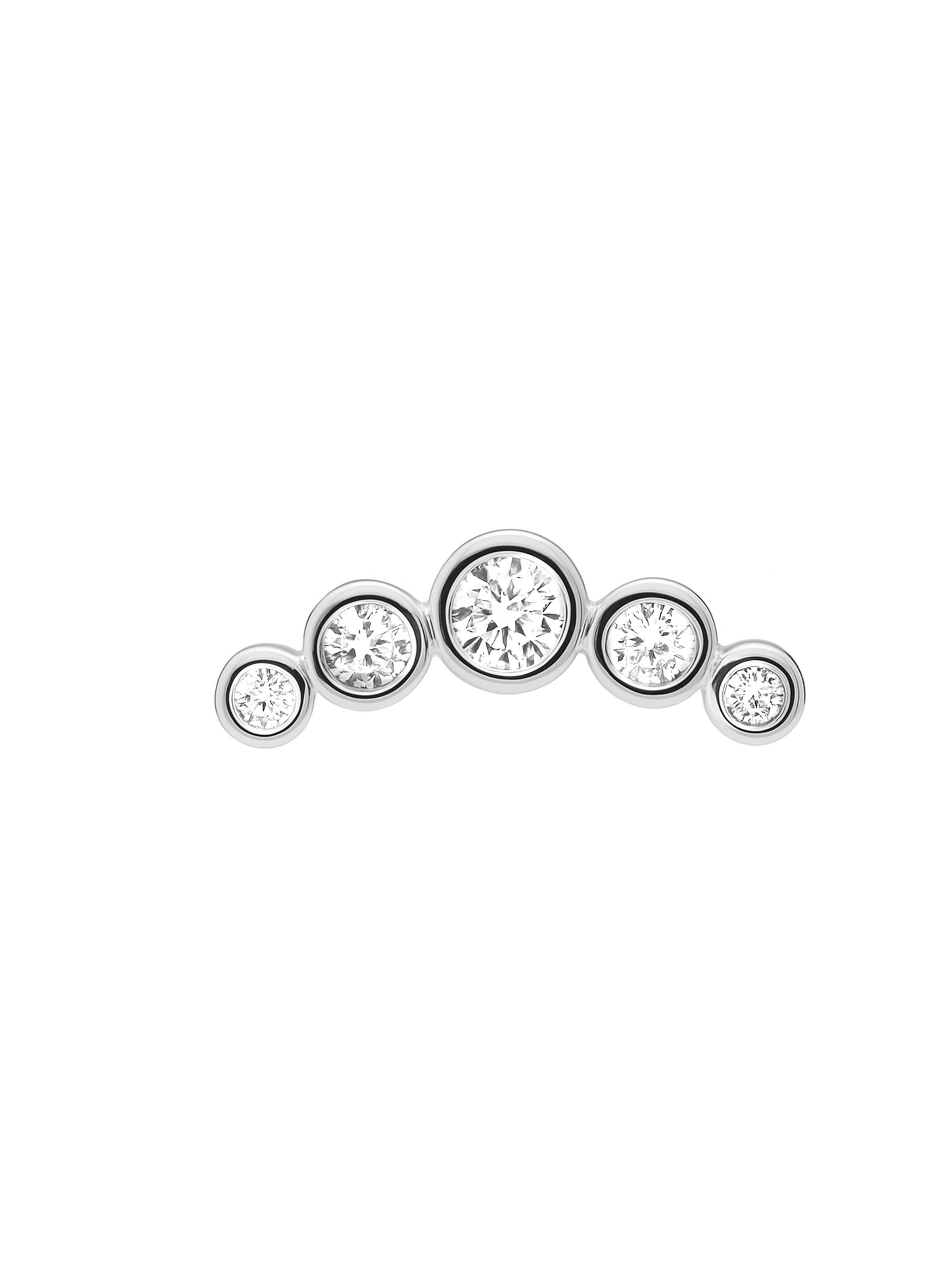Luxenter Piercingschmuck 'Inloc'‌‌‌ in Silber: Vorderseite
