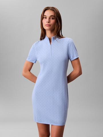 Calvin Klein Jeans Strickkleid in Blau: Vorderseite