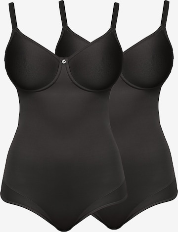 SUSA Corsage 'Catania' in Schwarz: Vorderseite