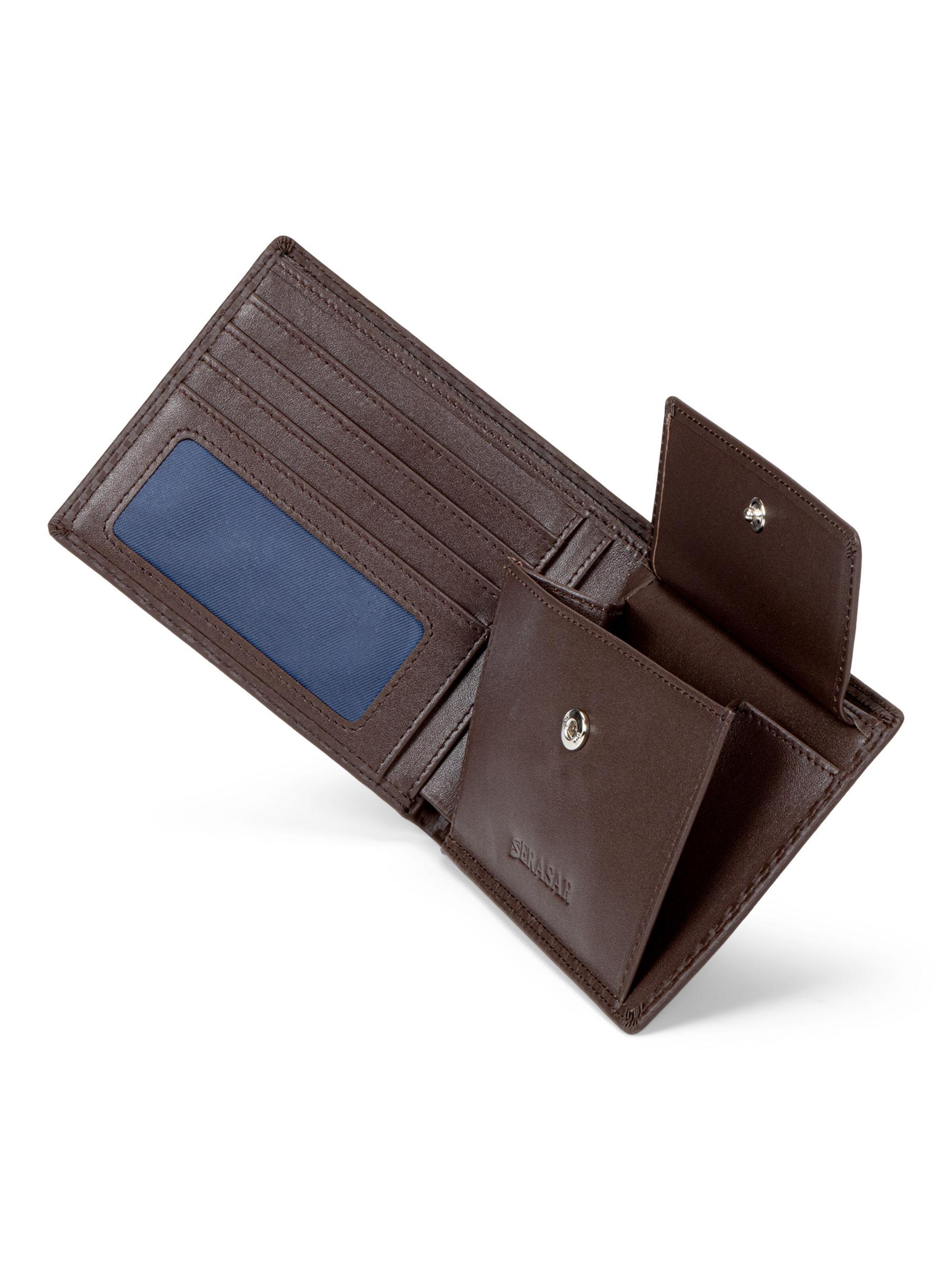 SERASAR Wallet 'Carbon' in Brown