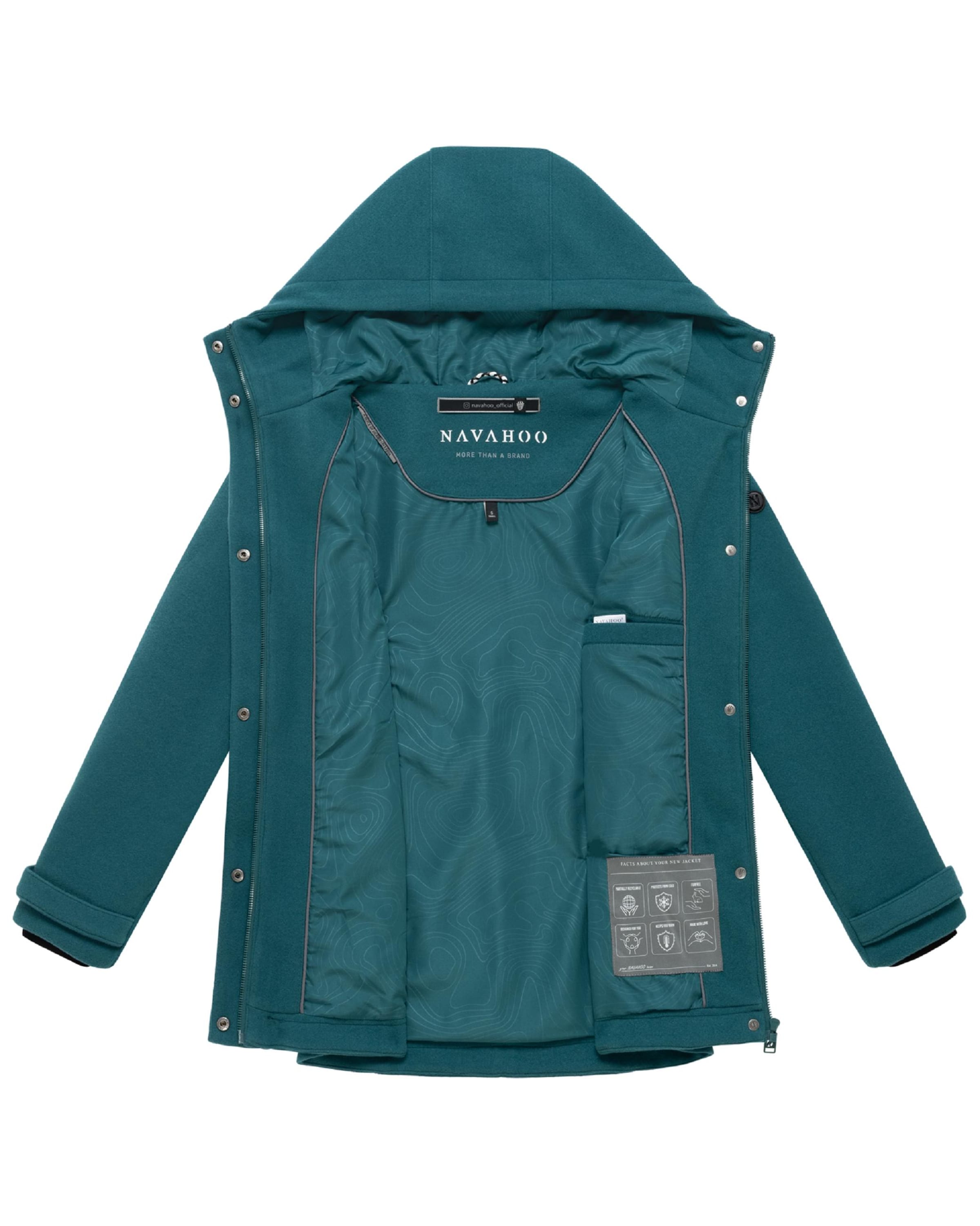 NAVAHOO Mantel 'Lächelstern 14' in Grün