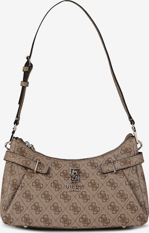 GUESS Schultertasche 'Yesba' in Braun: Vorderseite