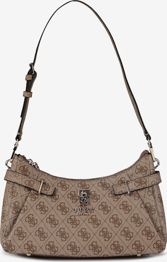 Rankinė ant peties 'Yesba' iš GUESS, spalva – ruda / kapučino spalva, Prekių apžvalga