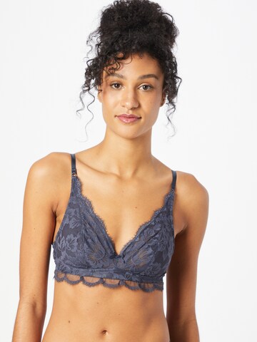 Mey Triangle Bra in Grey: front