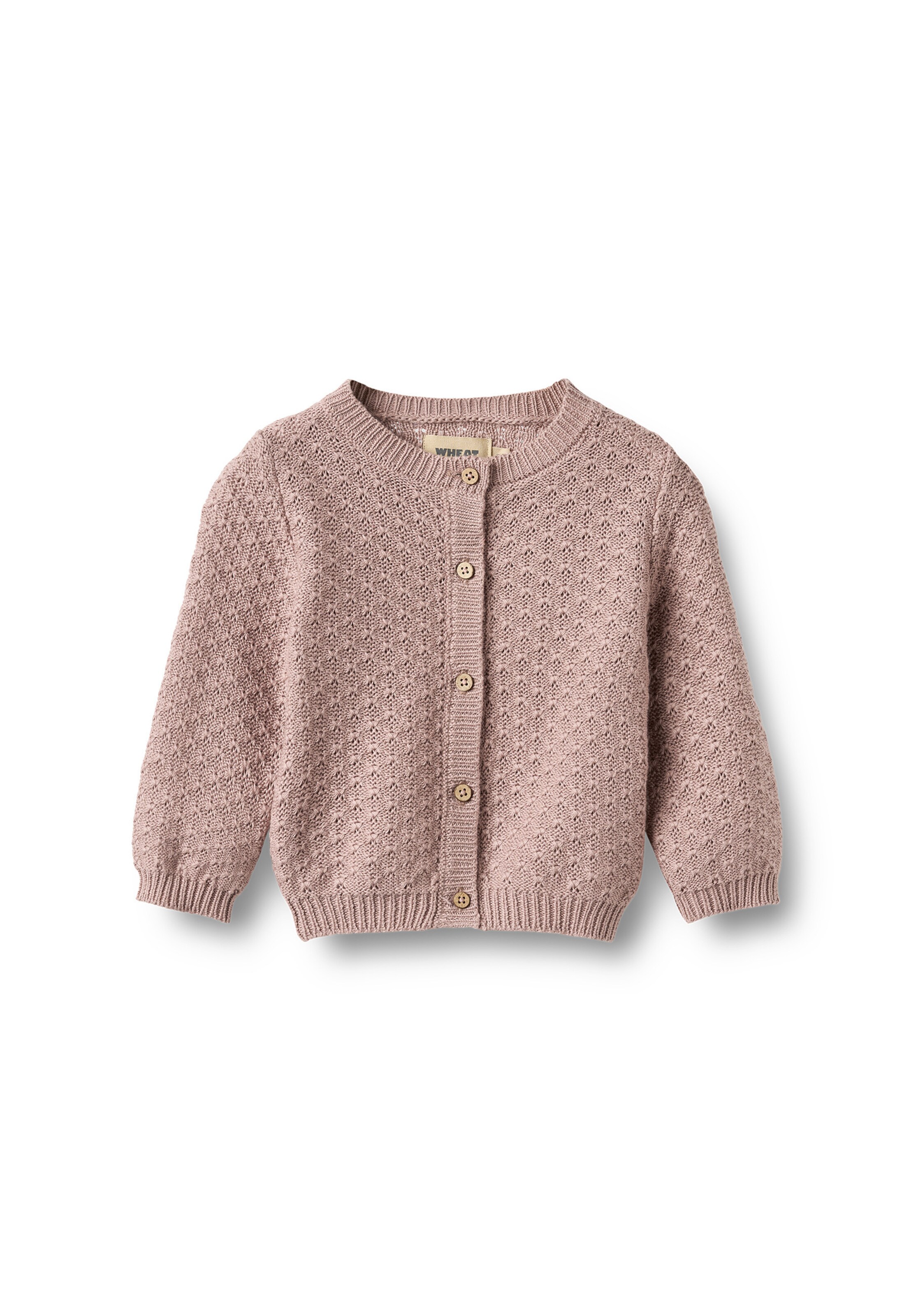 WHEAT Gebreid vest 'Magnella' in Roze: voorkant