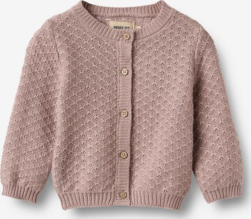 WHEAT Gebreid vest 'Magnella' in Roze: voorkant