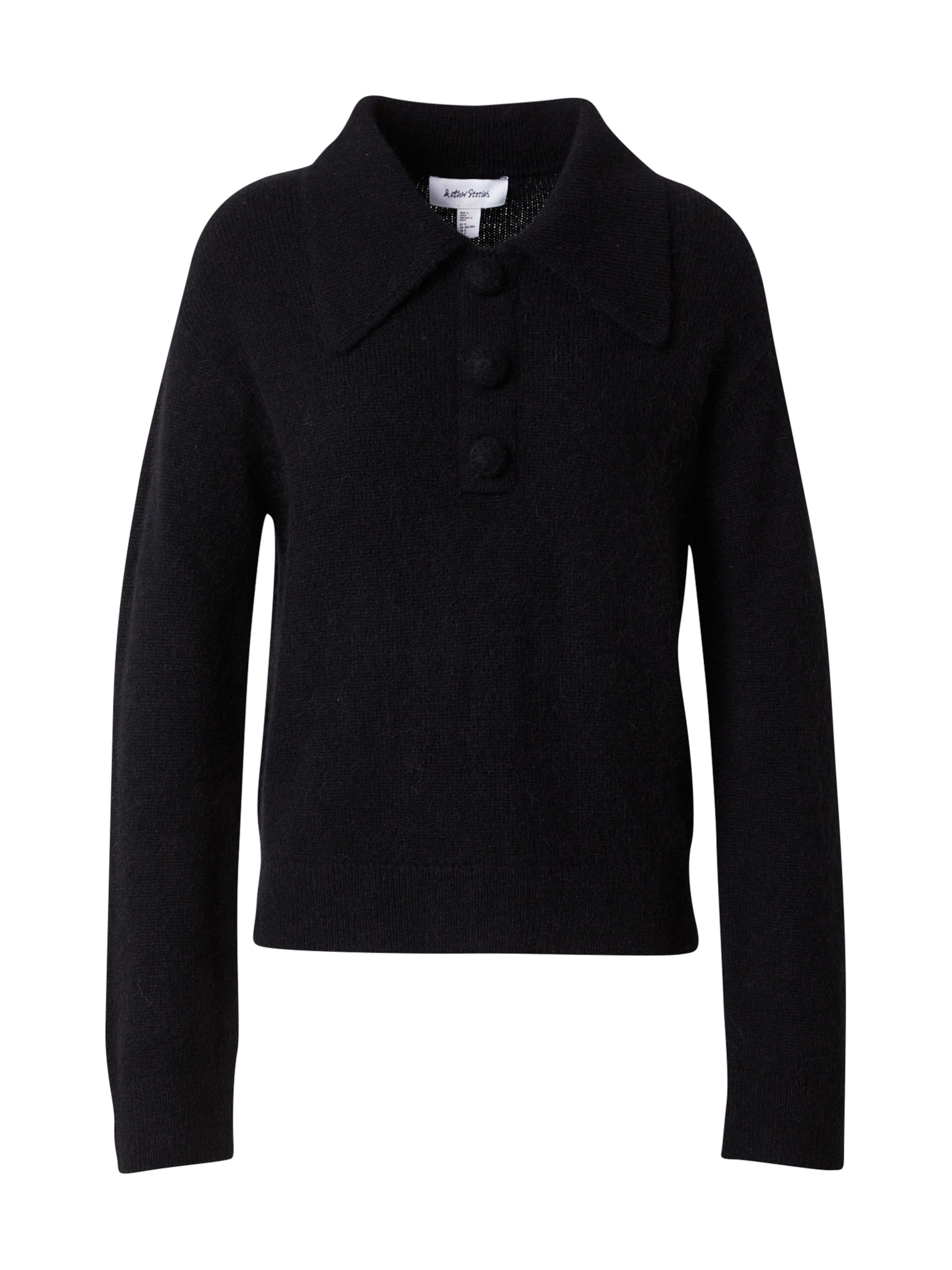 & Other Stories Sweter w kolorze czarny: przód