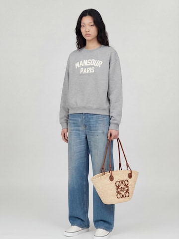 Mansour Sweater 'Paris College Sweater Heather Grey' in Grey