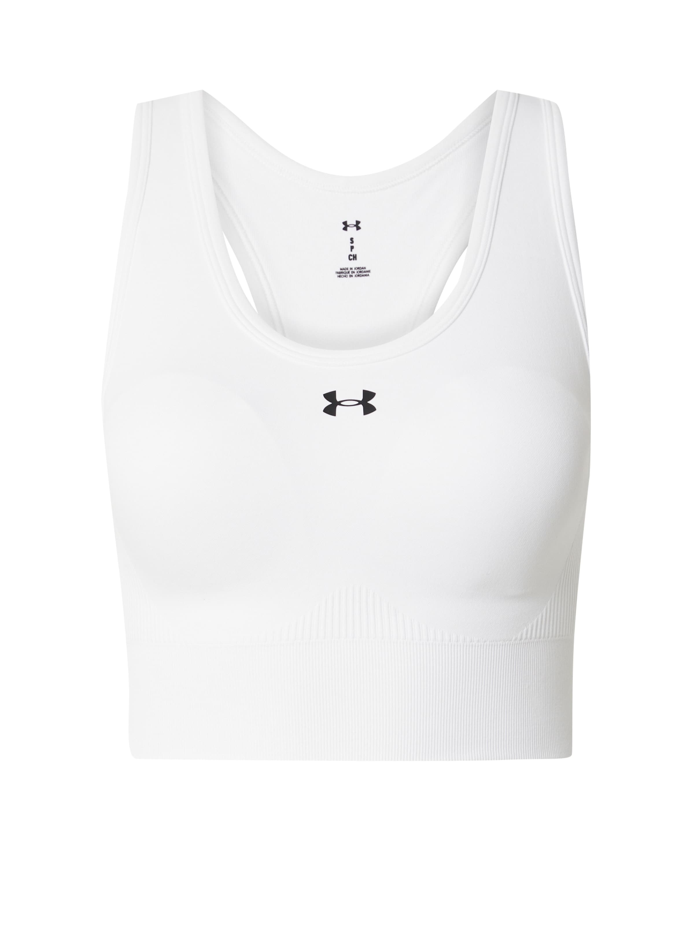 UNDER ARMOUR Sports bra in White: front