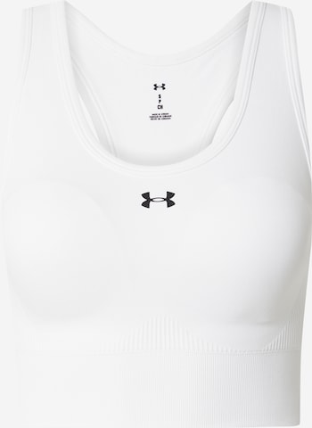Soutien-gorge de sport UNDER ARMOUR en blanc : devant
