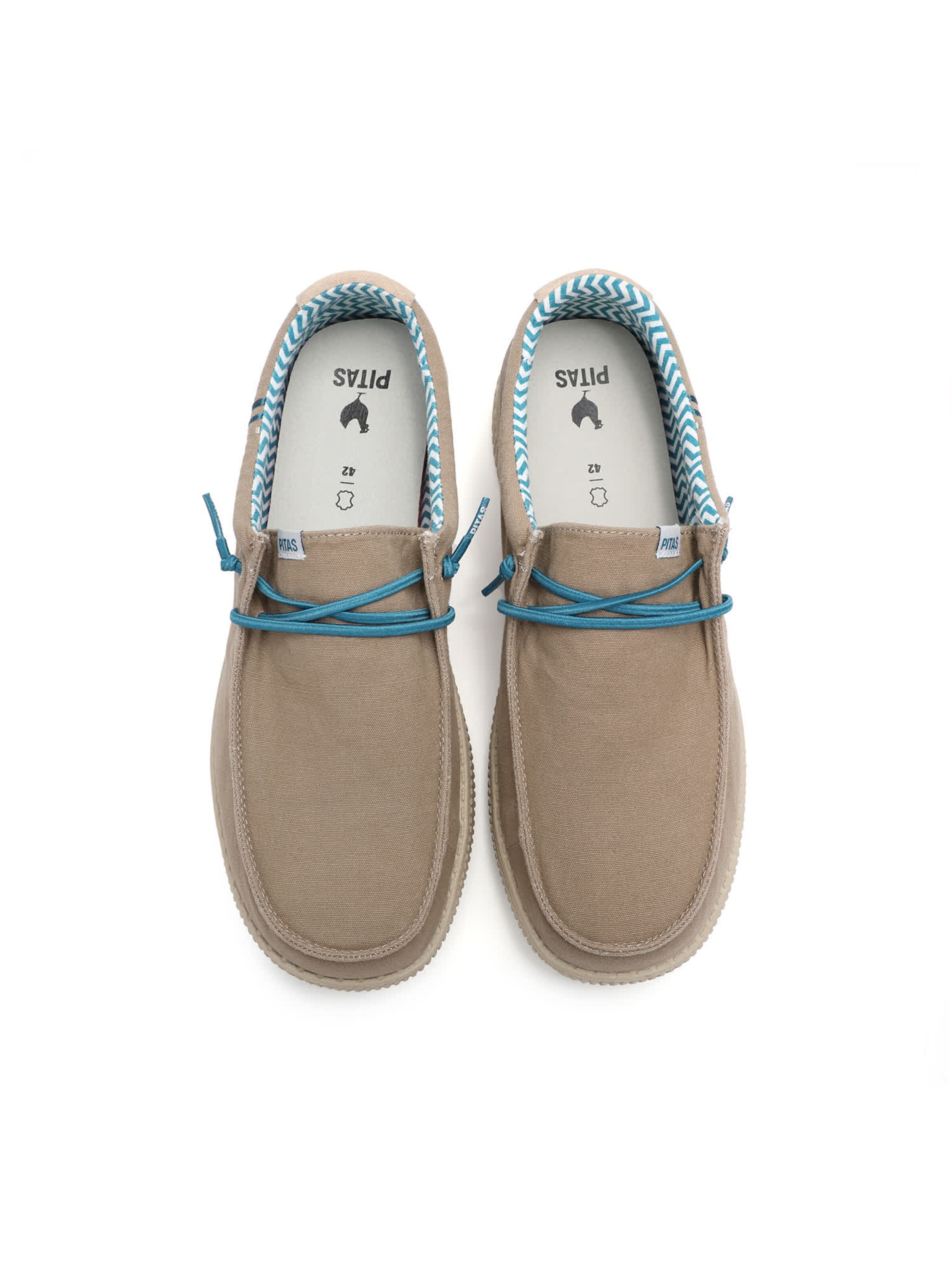 Walk In Pitas Moccasin 'Ledro' in Grey: top