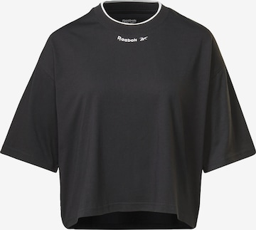 Reebok - Camisa funcionais em preto: frente