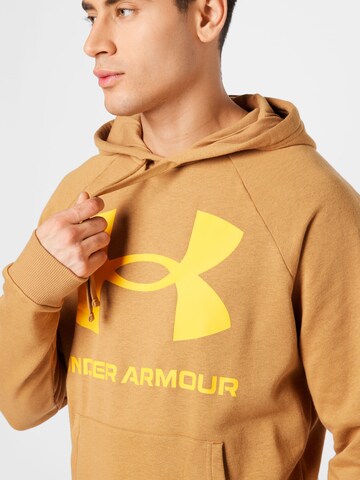 UNDER ARMOUR - Sweatshirt de desporto 'Rival' em castanho