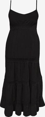 Apricot Crochet Detail Cami Maxi Dress ' ' in Schwarz: Vorderseite