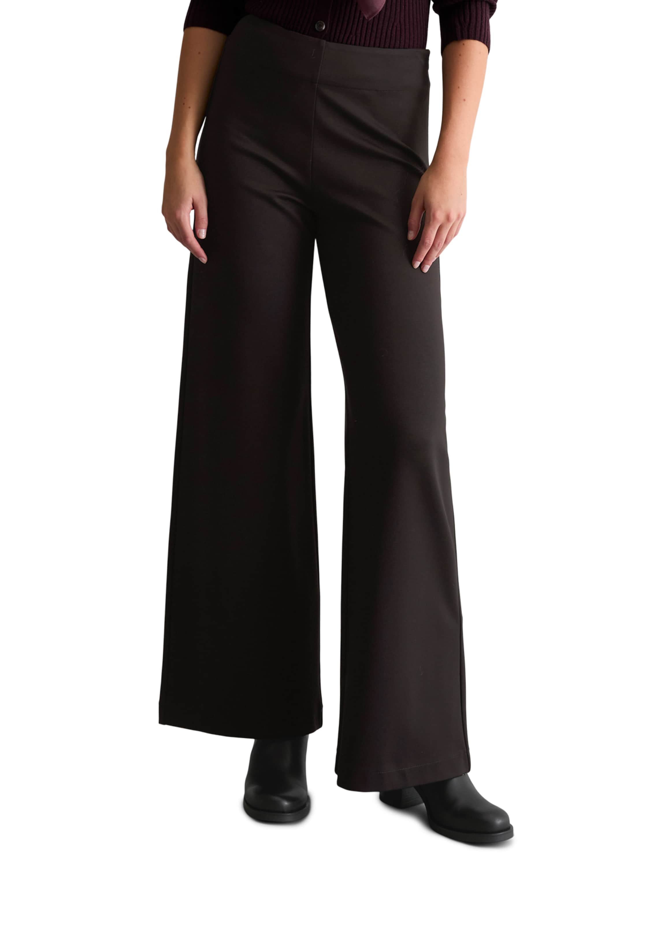 Marc O'Polo DENIM Loosefit Hose in Schwarz: Vorderseite