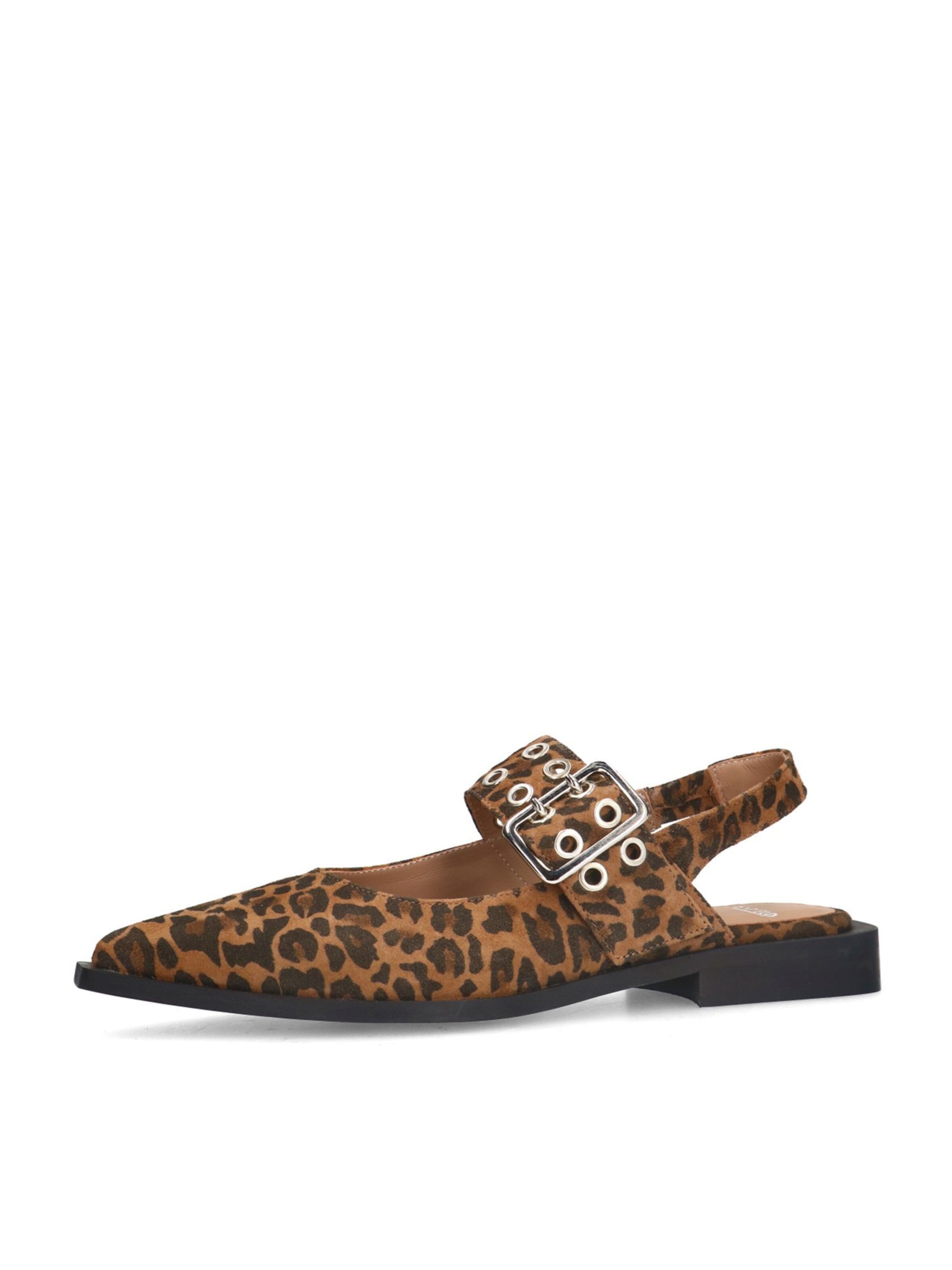 Escarpins à bride arrière MANFIELD en marron : devant