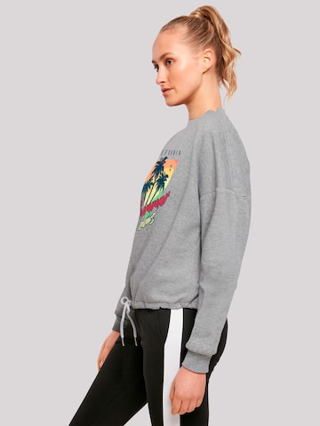 Sweat-shirt 'California Palmen Retro' F4NT4STIC en gris