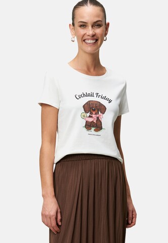 T-shirt zero en blanc : devant