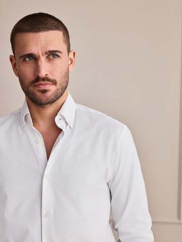 Next Slim fit Button Up Shirt in White