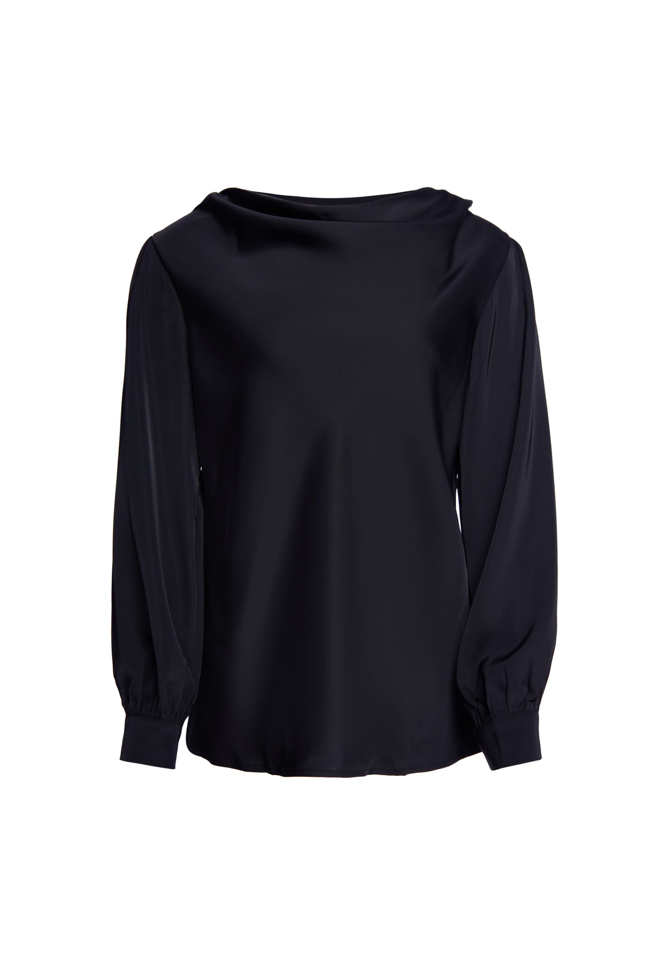 usha BLACK LABEL Blouse in Zwart: voorkant
