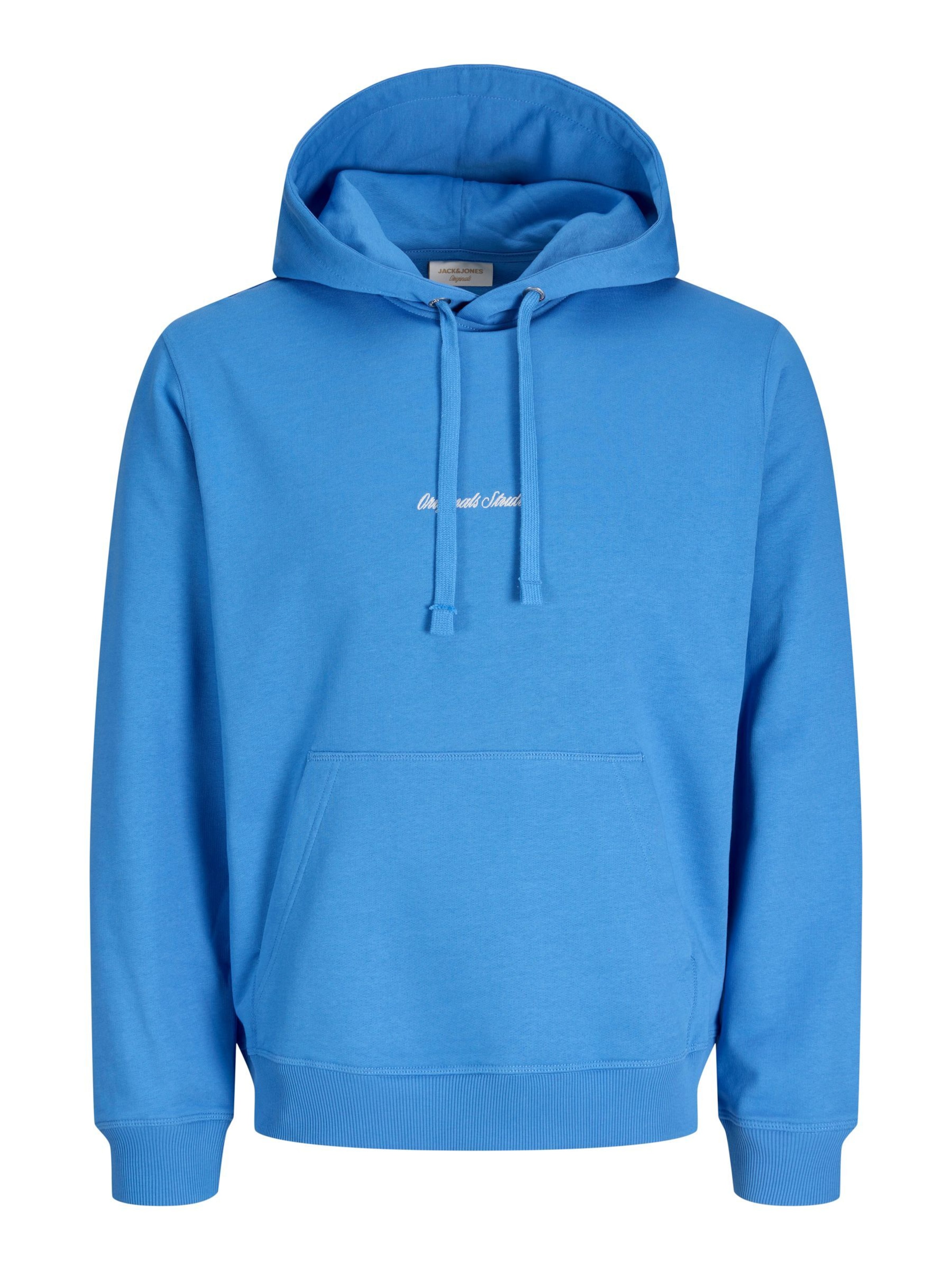JACK & JONES Sweatshirt 'JORNorrebro' in Royal blue / White, Item view