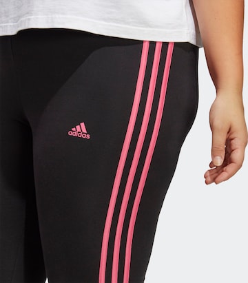 melns ADIDAS SPORTSWEAR Standarta Legingi 'Essentials 3-Stripes '