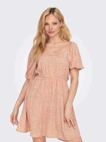 JDY - Vestido 'EVELYN' em laranja: frente