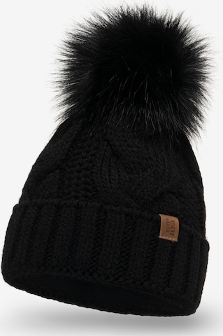 Vivisence Beanie '7014' in Black: front