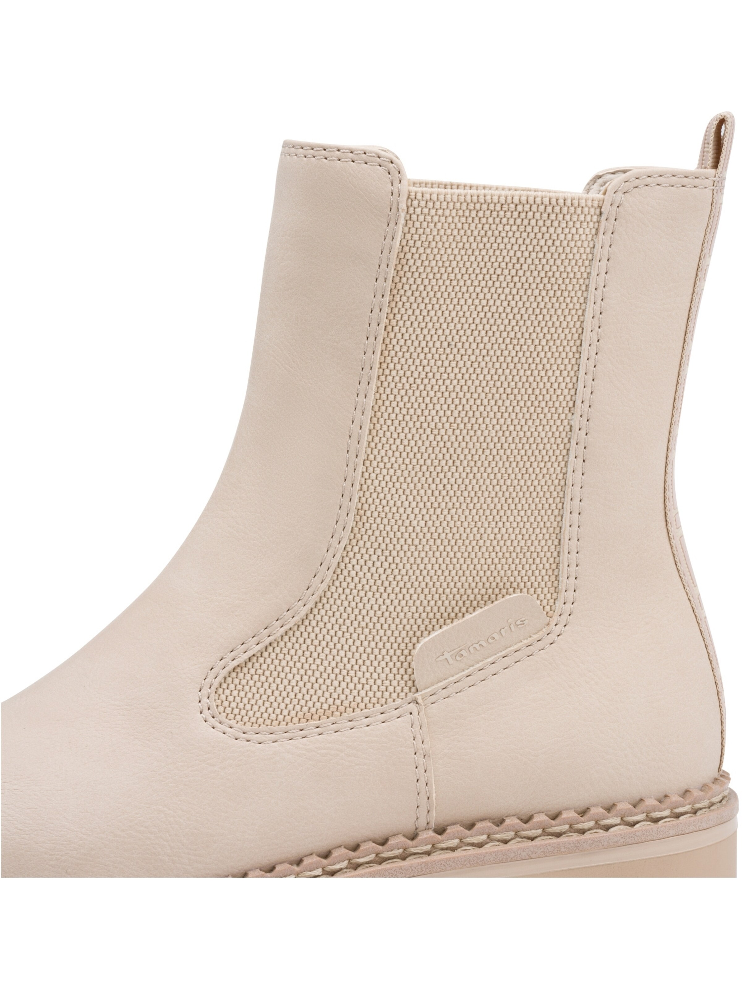 Tamaris Chelsea boots in Beige