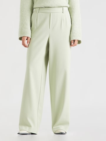 VILA Wide leg Broek in Groen: voorkant