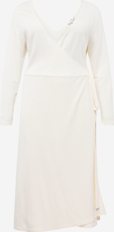 Tommy Hilfiger Curve - Vestido en beige: frente