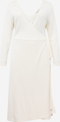 Robe Tommy Hilfiger Curve en beige : devant