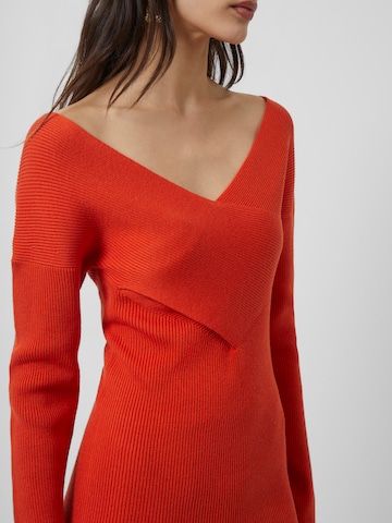 FRENCH CONNECTION Knitted dress 'Lydia' in Red